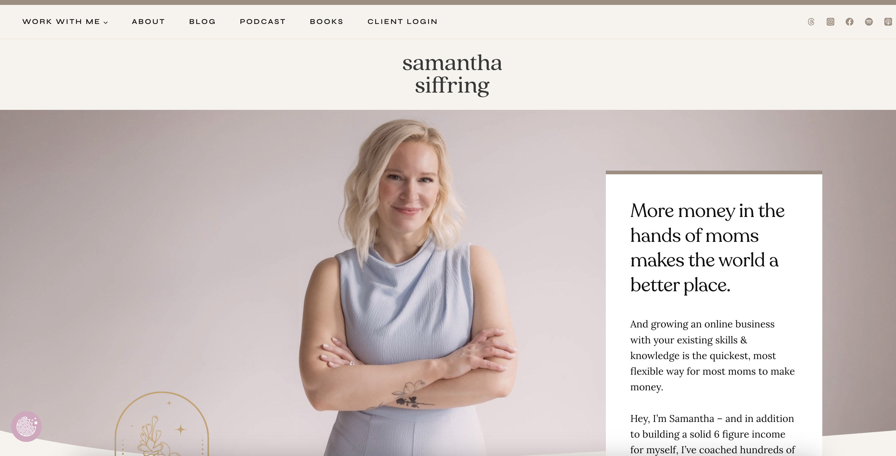Refreshed Samantha Siffring website